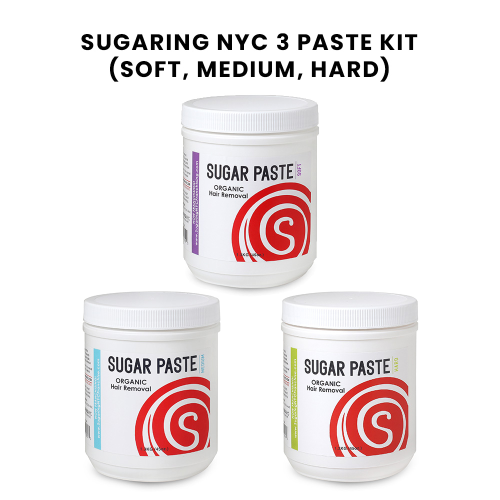 Sugaring NYC 3 paste kit (soft, medium, hard)