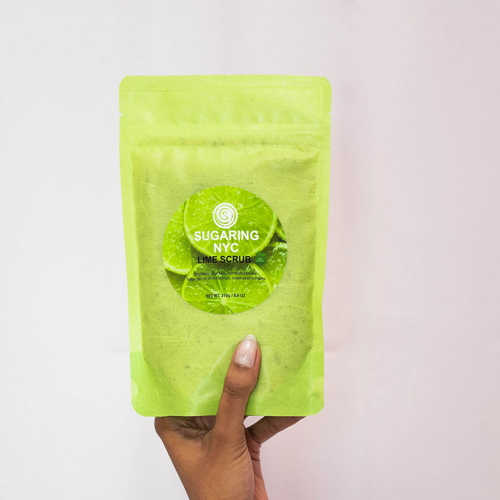 Sugaring NYC Lime Scrub. Anti Ingrown, brightening