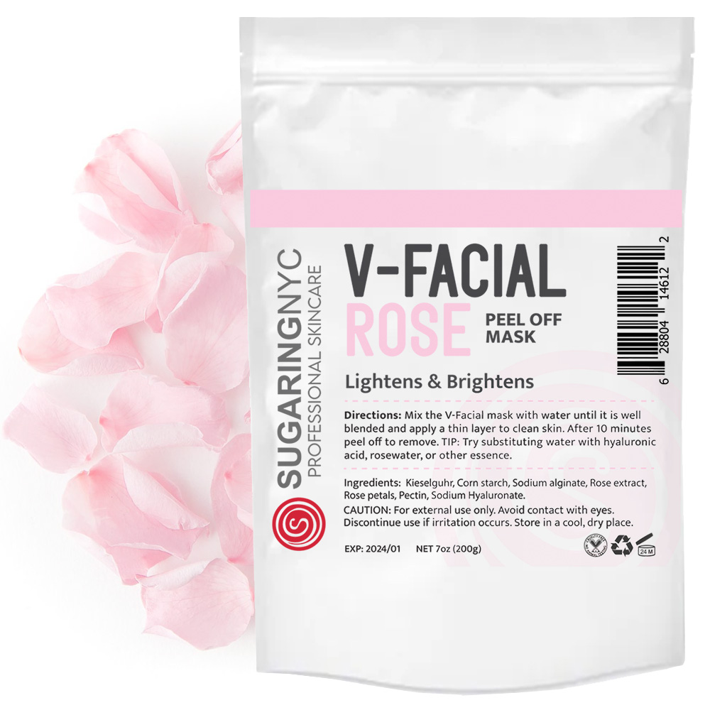 Bulgarian Rose Mask Vajacial Mask Rose with Rose Micro Elements V-Facial by Sugaring NYC 7oz 200g