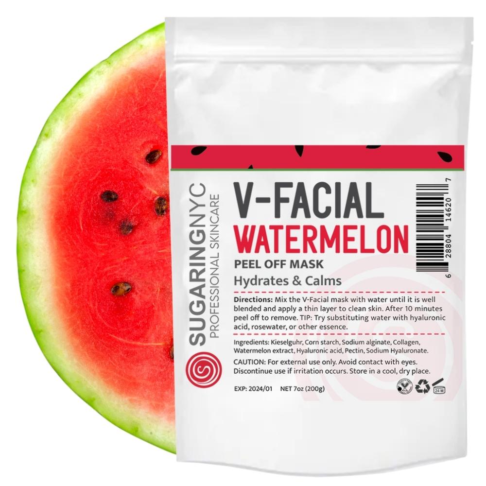 Vajacial Mask Watermelon with Watermelon Seeds V-Facial by Sugaring NYC 7oz 200g