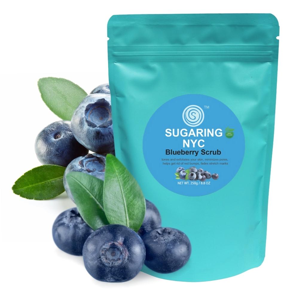 Sugaring NYC Blueberry Scrub. Full Body