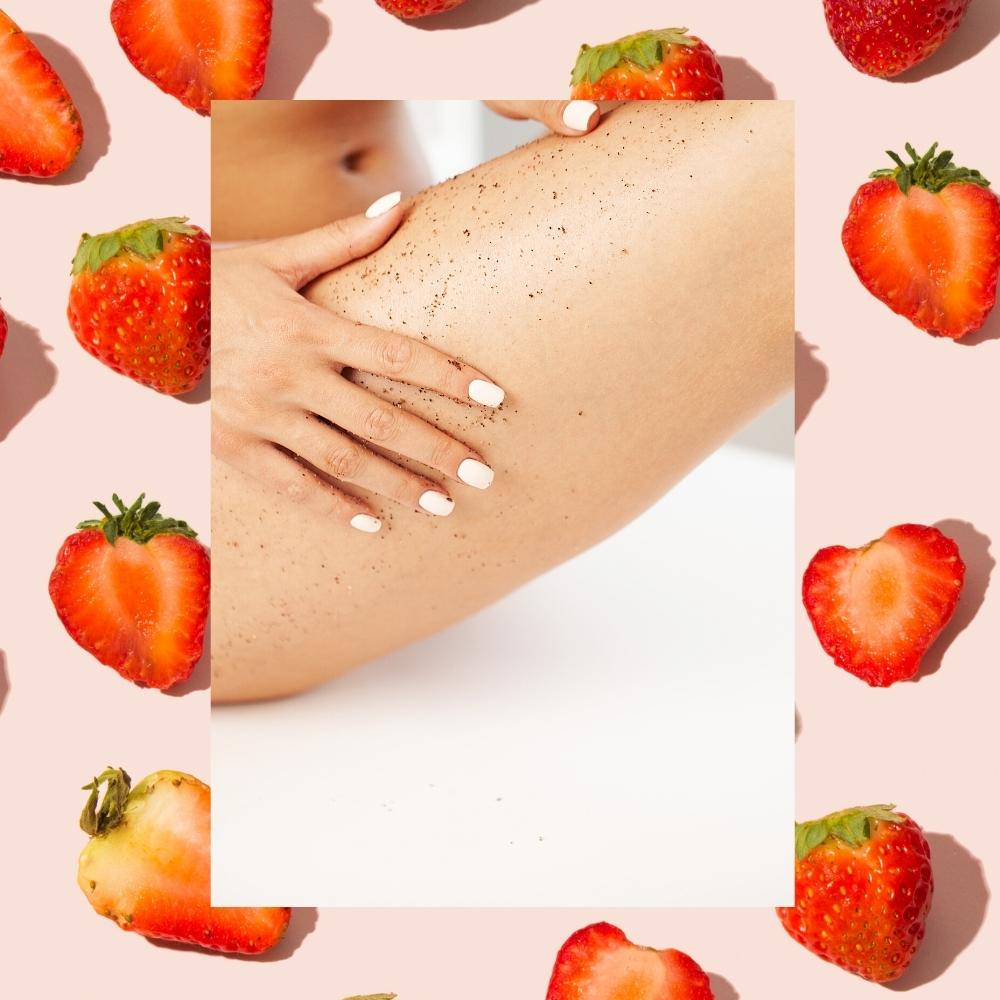 Sugaring NYC Strawberry Scrub. Brightening