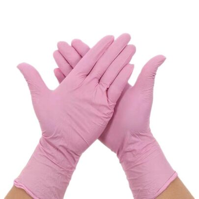 Medium Nitrile Beauty Powder-Free Craft Supplies & Tools Extra Strong Waxing Sugaring Nitrile gloves M Medium 100 PCS Size Pink Box for Sugaring by Sugaring NYC 