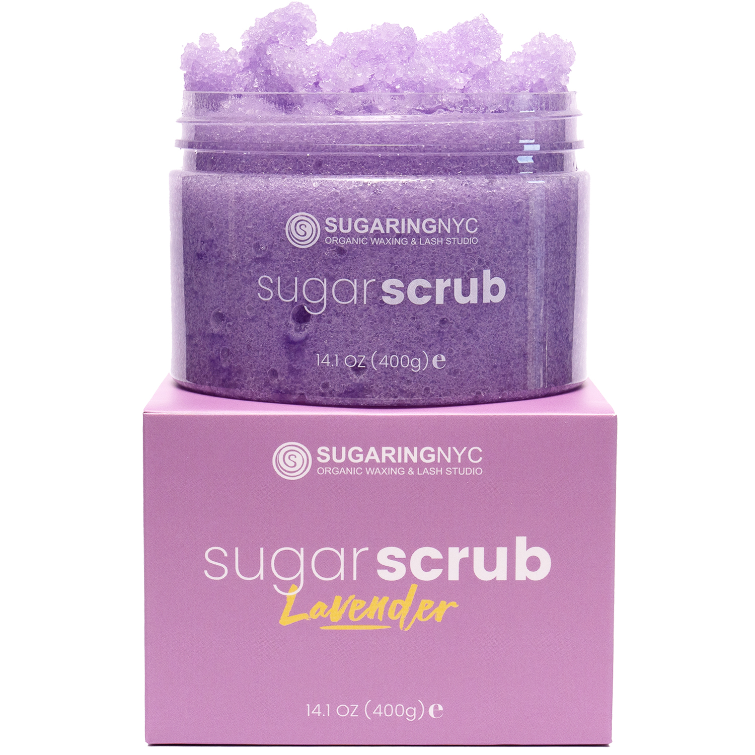 Sugaring NYC Signature Sugar Scrub – Lavender Field