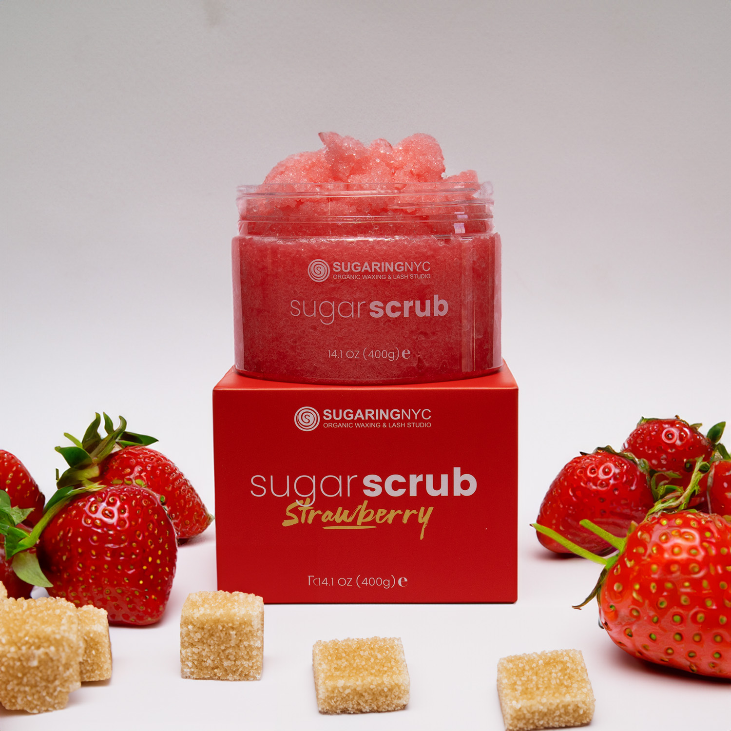 Sugaring NYC Signature Sugar Scrub – Strawberry Fields